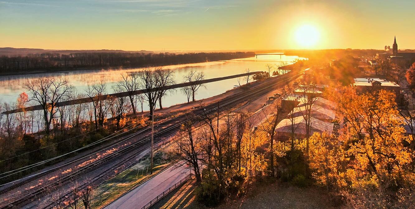 View of Downtown Washington Missouri Riverfront